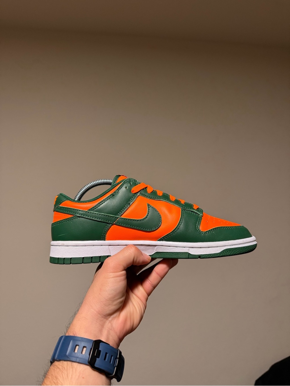 Nike Dunk Low ‘Miami Hurricanes’ Men’s Low Top Leather Sneakers DD1391-300